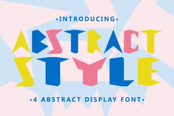 Abstract Style Font for Bold Web Design