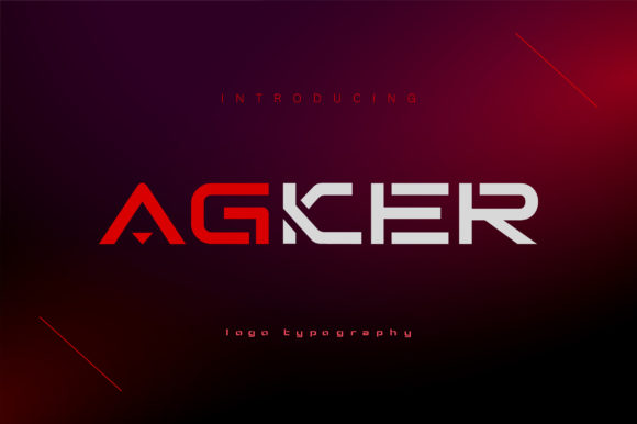 Agker: A Bold Display Font for Creative Web Design