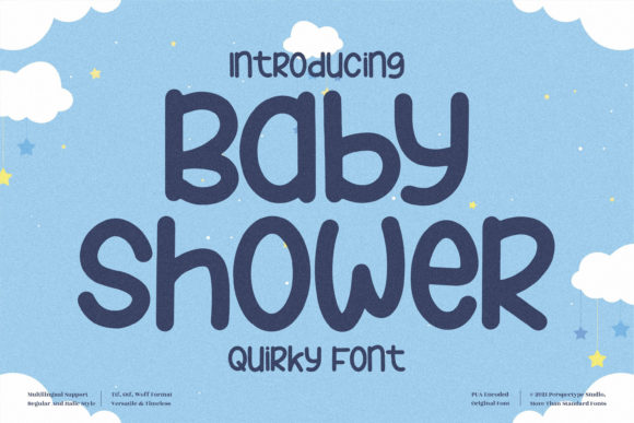 Baby Shower Font for Eye-Catching Campaigns