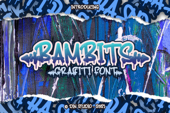 Bambits: A Bold Display Font for Street Art-Inspired Branding