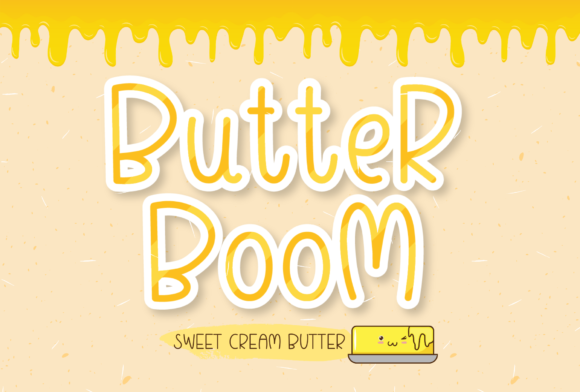 Butter Boom Font for Business Branding and Creative Projects