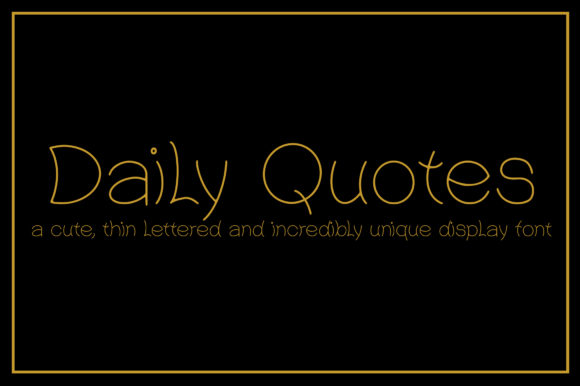 Daily Quotes Font for Eye-Catching Digital Designs