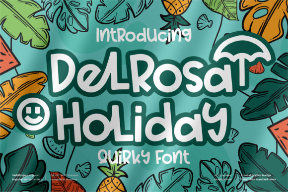 Delrosa Holiday Font for Playful Branding and Creative Projects
