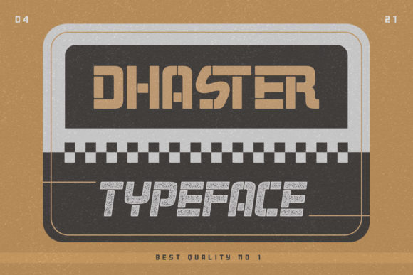 Dhaster: A Bold Display Font for Unique Branding