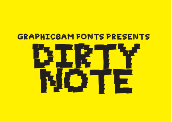 Dirty Note: A Bold Display Font for Business Branding
