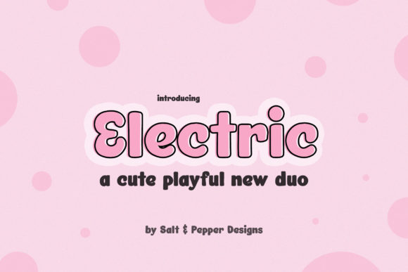 Electric Duo: A Playful Font for Eye-Catching Campaigns