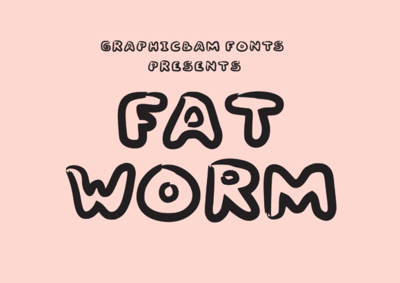 Fat Worm Display Font for Bold Web Design