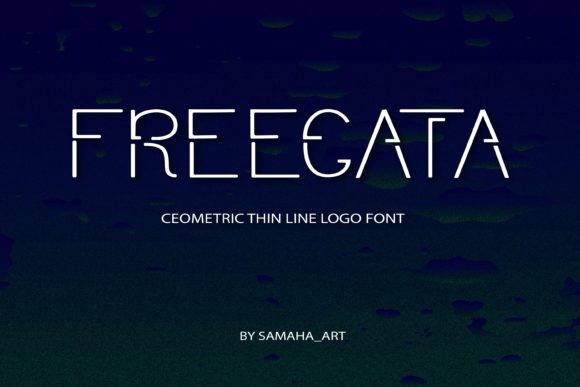 Freegata: A Cool, Geometric Display Font for Modern Branding