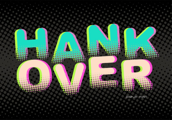 Hank Over: A Faded Display Font for Editorial Elegance