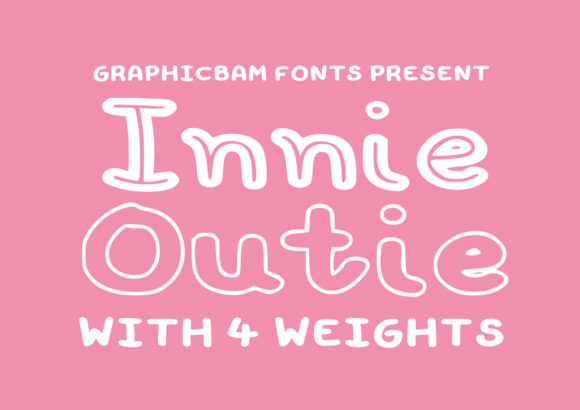 Innie Outie Font for Creative Handmade Projects
