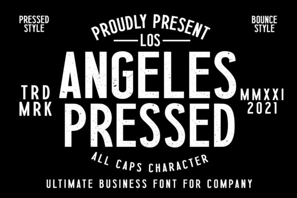 Los Angeles Press: A Bold Display Font for Creative Makers