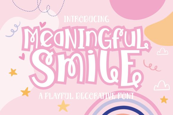 Meaningful Smile Display Font for Bold Visual Storytelling