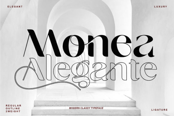 Monea Alegante: Elevate Your Brand with This Elegant Display Font