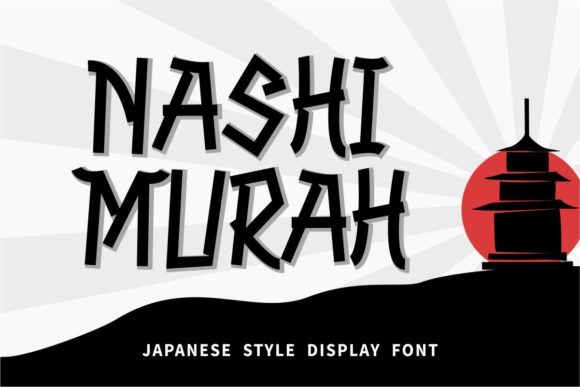 Nashi Murah – A Japanese-Inspired Display Font for Creative Projects