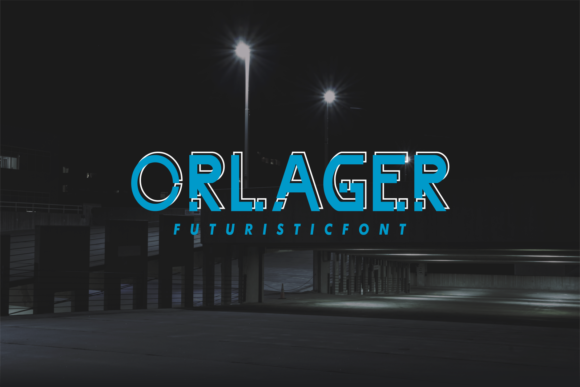 Orlager: A Futuristic Display Font for Bold Web Design
