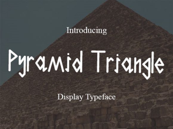 Pyramid Triangle Font for Handmade Projects and Creative Branding