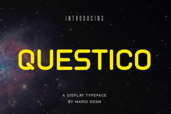 Questico: A Modern Display Font for Creative Makers