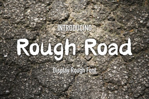 Rough Road: A Cool and Rough Textured Display Font