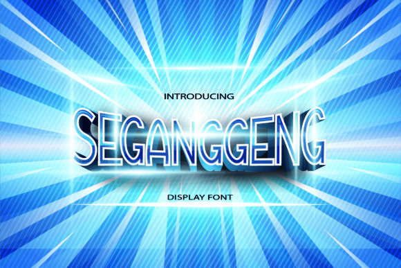 Seganggeng: A Cool Display Font for Creative Branding