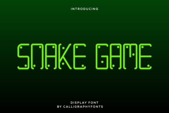 Snake Game Font: A Futuristic Display Font for Modern Designs