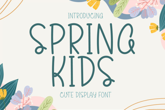 Spring Kids Font for Creative Handmade Projects