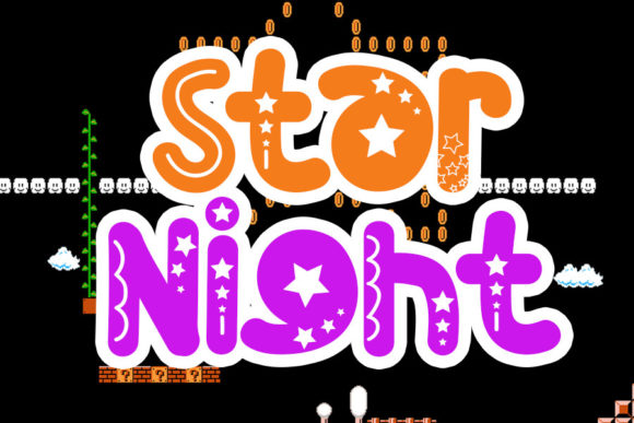 Star Night: A Playful Display Font for Creative Projects