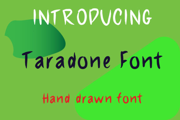 Taradone Font: A Whimsical Display Font for Designers