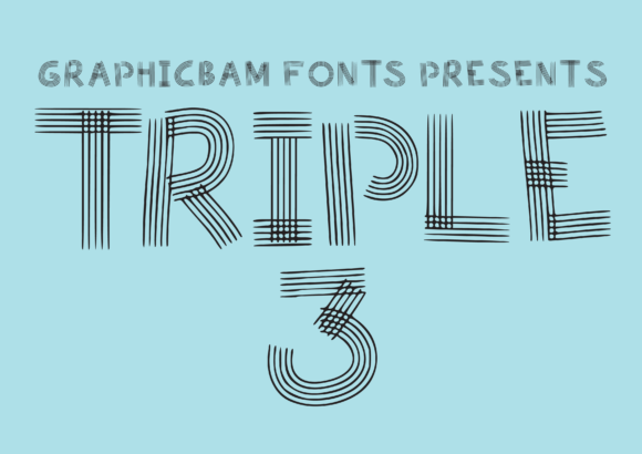 Triple 3: A Trendy Display Font for Modern Web Design