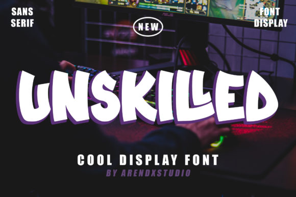 Unskilled: A Bold Display Font for Modern Editorial Design