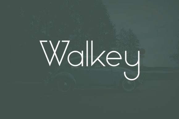 Walkey: A Modern Display Font for Elegant Branding