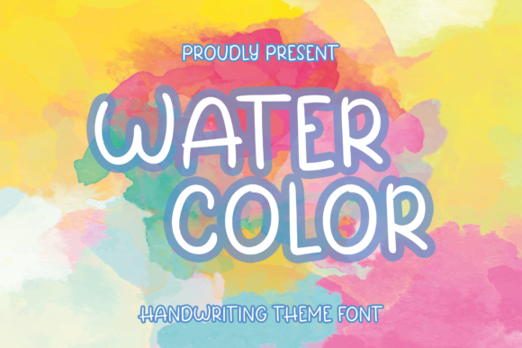 Water Color Display Font for Eye-Catching Digital Designs